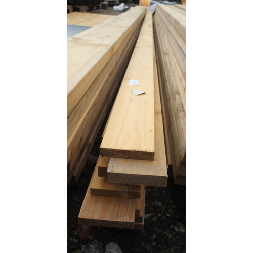 1055 - 11 WOODEN LENGTHS 3 1/2 X 1  NO VAT