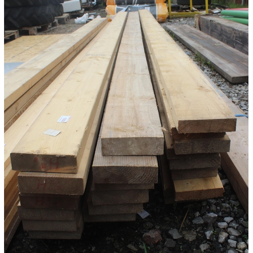 1056 - 25 ROUGH SAWN TIMBERS APPROX 6 X 2  NO VAT