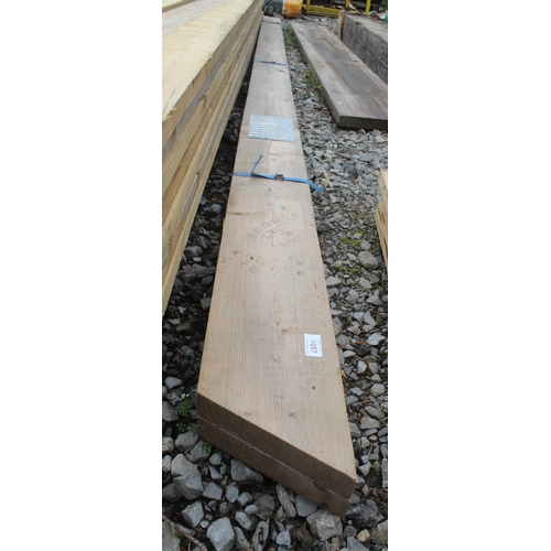 1057 - 2 WOODEN LENGTHS 8 X 2  NO VAT