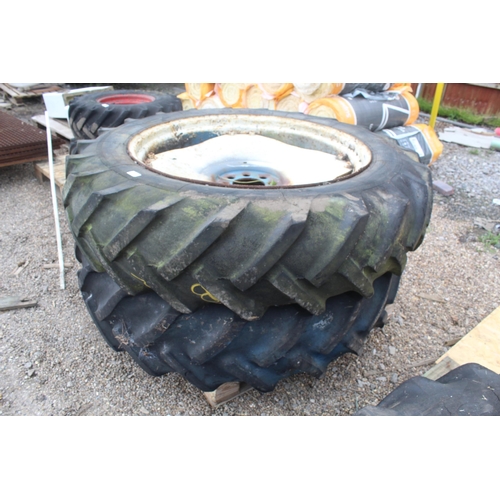 1063 - 2 WHEELS AND TYRES 13.6-12-36  NO VAT