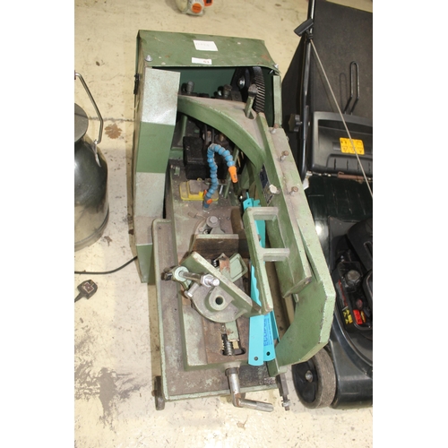 53 - NUTOOL METAL SAW AND HONDA ROLLER LAWN MOWER  NO VAT