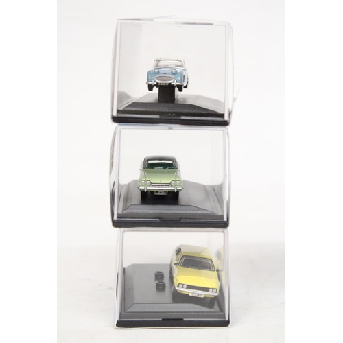 342 - SIX VARIOUS AS NEW AND BOXED OXFORD AUTOMOBILE COMPANY VEHICLES