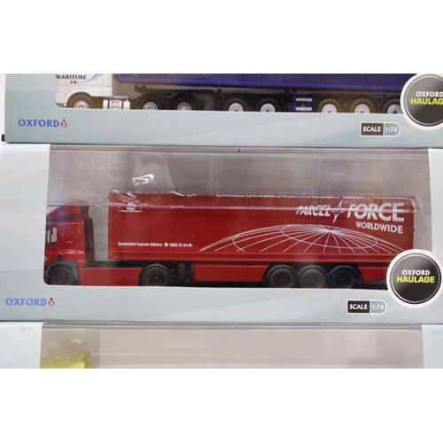 405 - THREE AS NEW AND BOXED OXFORD HAULAGE WAGONS