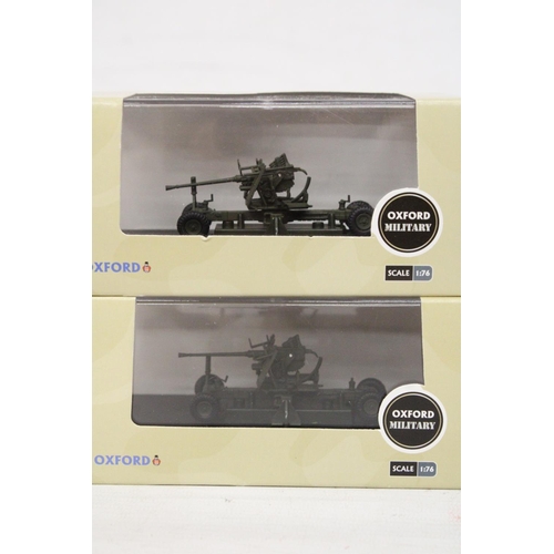 408 - FOUR AS NEW AND BOXED OXFORD MILITARY VEHICLES