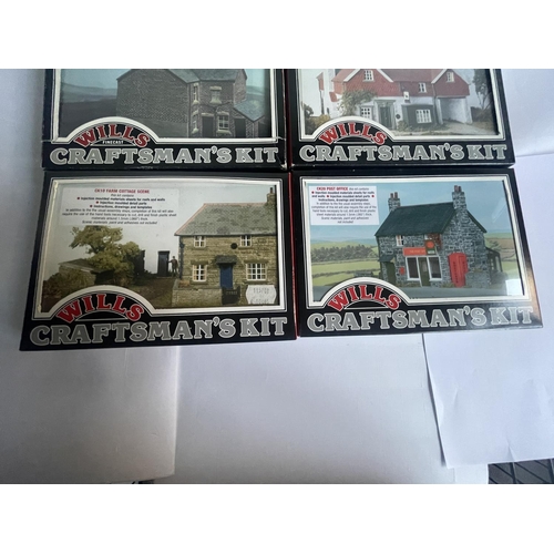 418 - SIX WILLS FINECAST CRAFTMAN'S KITS OF HOUSES AND BUILDINGS