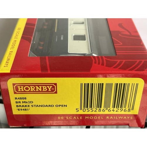 429 - THREE BOXED HORNBY 00 GAUGE CARRIAGES TO INCLUDE A BRAKE STANDARD OPEN, AN LMS STANIER CORONATION SC... 