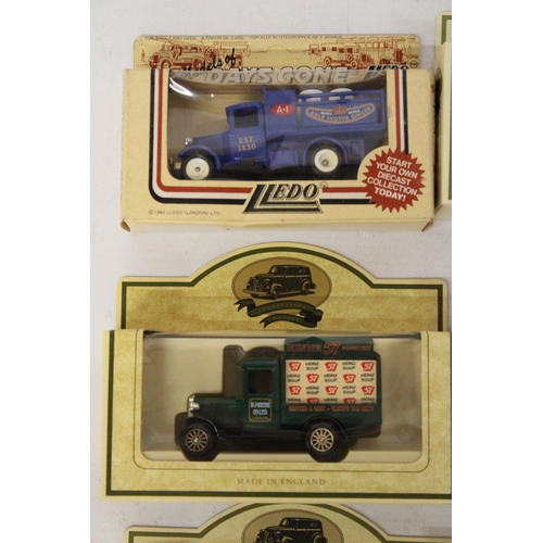 436 - EIGHT BOXED LLEDO DAYS GONE BY VEHICLES