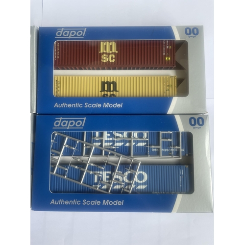 468 - FOUR BOXED DAPOL 00 GAUGE TWIN PACK CONTAINERS