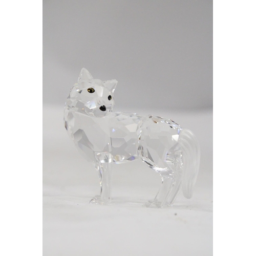 103 - A SWAROVSKI CRYSTAL WOLF PLUS A SWAROVSKI CHEETAH