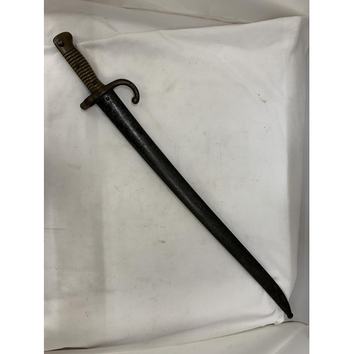 177 - A FRENCH, 1866, CHASSEPOT SWORD/BAYONET