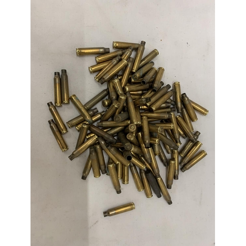 185 - A QUANTITY OF BRASS BULLET CASES