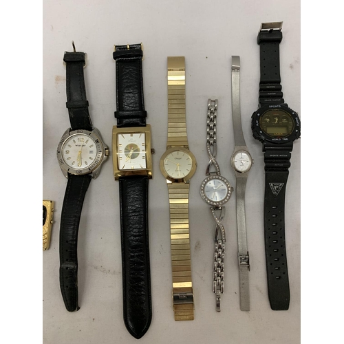 187 - A MIXED LOT OF VINTAGE MECHANICAL AND QUARTZ WATCHES