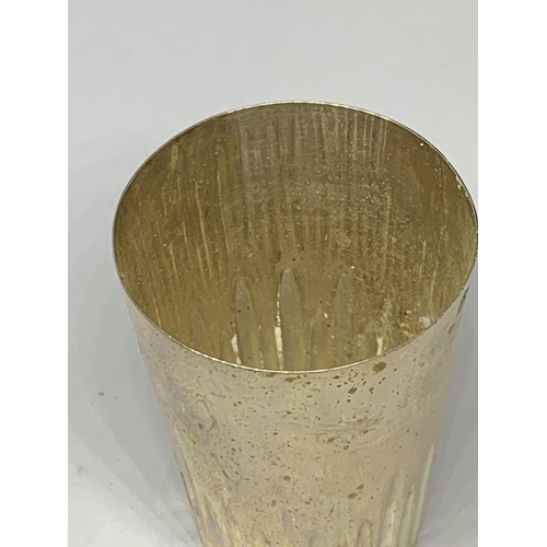 30 - A MARKED 800 SILVER BEAKER GROSS WEIGHT 46 GRAMS