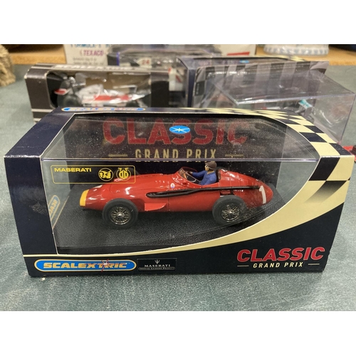 312 - A LARGE ASSORTMENT OF MODEL RACING CARS TO INCLUDE A NUMBER OF VINTAGE AND RETRO SCALETRIX CARS, A B... 