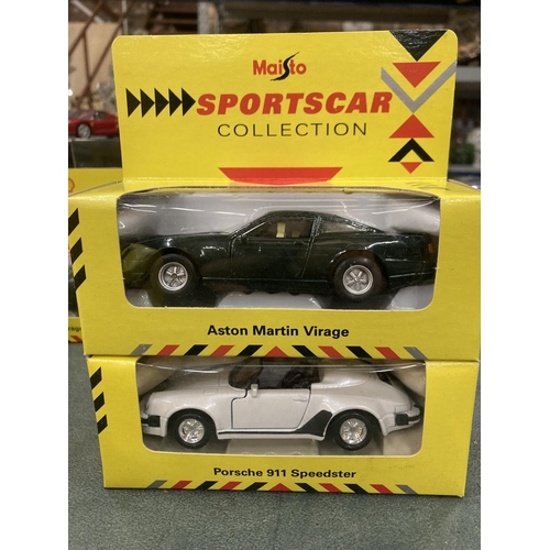 313 - AN ASSORTMENT OF BOXED MODEL CARS TO INCLUDE A CORGI TOYS JAMES BOND ASTON MARTIN D.B.5 AND A NEW AN... 