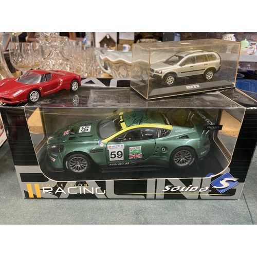 313 - AN ASSORTMENT OF BOXED MODEL CARS TO INCLUDE A CORGI TOYS JAMES BOND ASTON MARTIN D.B.5 AND A NEW AN... 