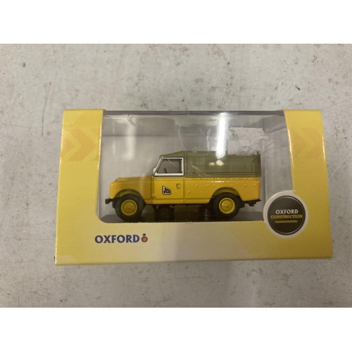 393 - FOUR BOXED OXFORD CONSTRUCTION SERIES VEHICLES