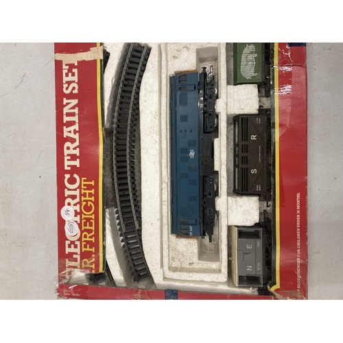 490 - A BOXED HORNBY ELECTRIC TRAIN SET B.R. FREIGHT