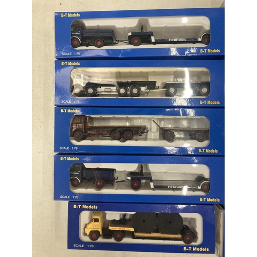 491 - TEN BOXED B-T MODEL VEHICLES 1:76 SCALE