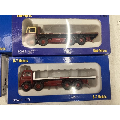 491 - TEN BOXED B-T MODEL VEHICLES 1:76 SCALE