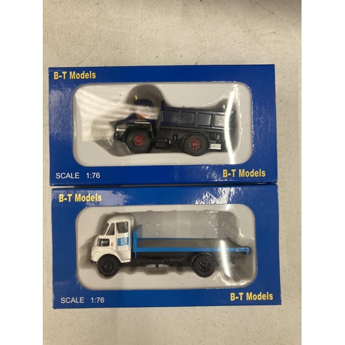 492 - TEN BOXED B-T MODEL VEHICLES 1:76 SCALE