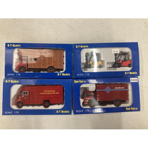 493 - ELEVEN BOXED B-T MODEL VEHICLES 1:76 SCALE