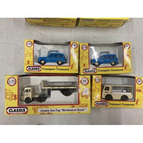 494 - EIGHT BOXED CLASSIX 00 GAUGE 1:76 SCALE