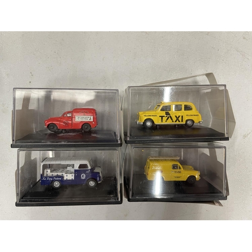 498 - TEN BOXED OXFORD 1:76 RAILWAY SCALE VEHICLES