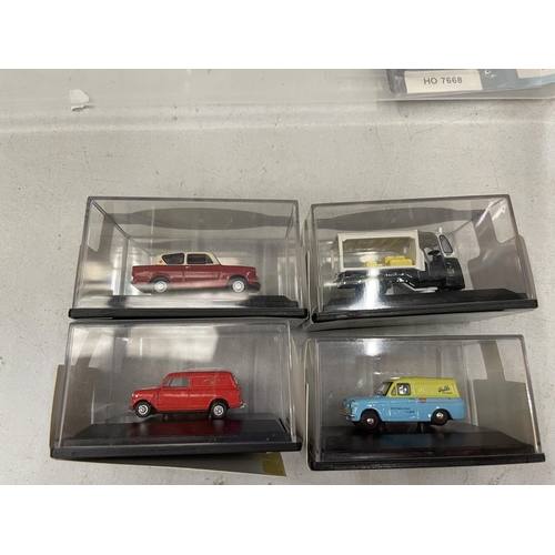 499 - TEN BOXED OXFORD 1:76 RAILWAY SCALE VEHICLES