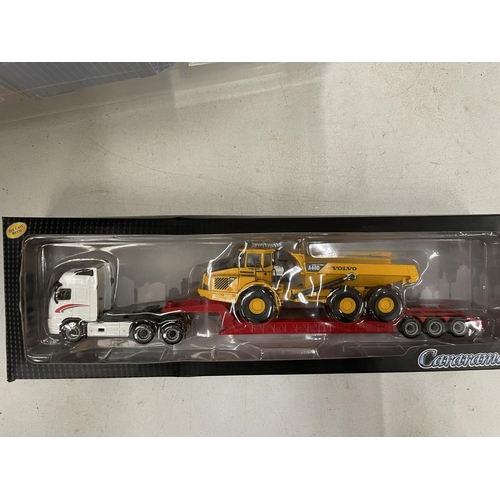 503 - FIVE BOXED CARARAMA CONSTRUCTION VEHICLES 1:87 SCALE