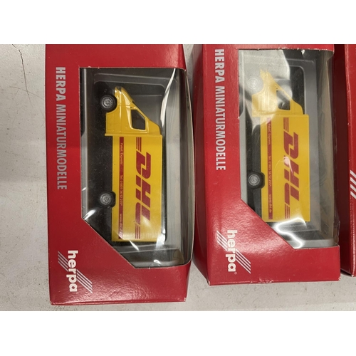 504 - FOURTEEN BOXED HERPA VEHICLES 1:87 SCALE