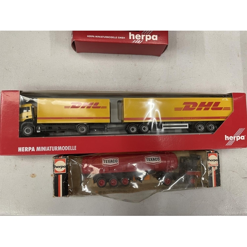 504 - FOURTEEN BOXED HERPA VEHICLES 1:87 SCALE