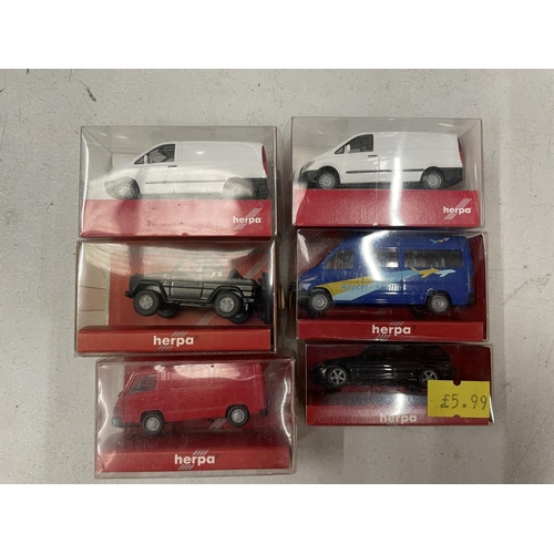 505 - FOURTEEN BOXED HERPA VEHICLES