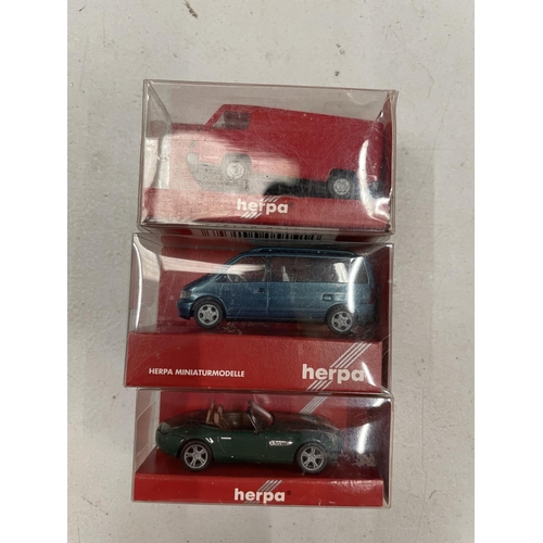 505 - FOURTEEN BOXED HERPA VEHICLES