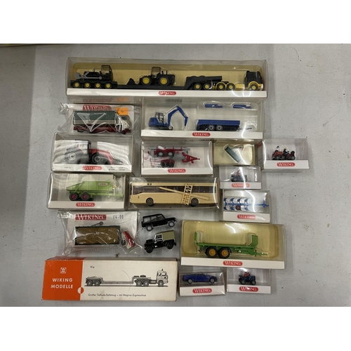 509 - EIGHTEEN 1:87 SCALE MIXED VEHICLES, TWO UNBOXED