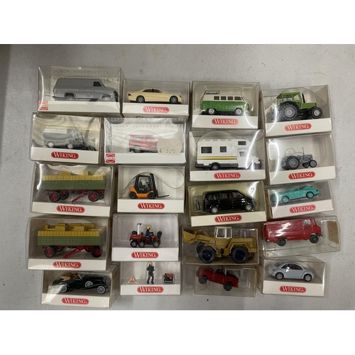 510 - TWENTY WIKING BOXED VEHICLES 1:87 SCALE