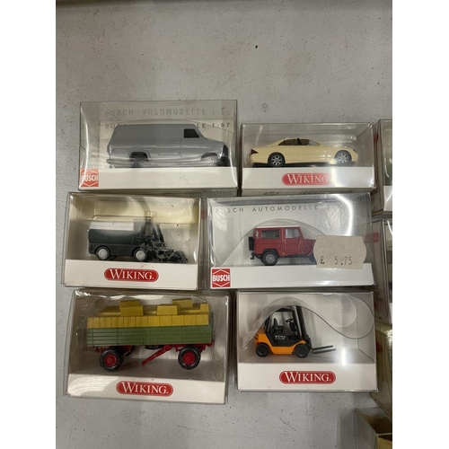 510 - TWENTY WIKING BOXED VEHICLES 1:87 SCALE