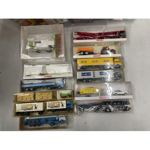 511 - TWELVE BOXED WIKING VEHICLES 1:87 SCALE