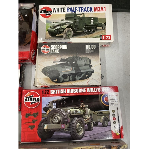 516 - NINE BOXED MIXED MILITARY VEHICLES