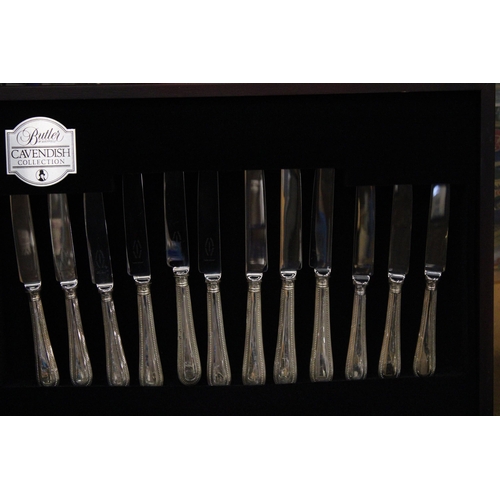 22 - A BOXED BUTLER OF SHEFFIELD CAVENDISH COLLECTION CUTLERY SET