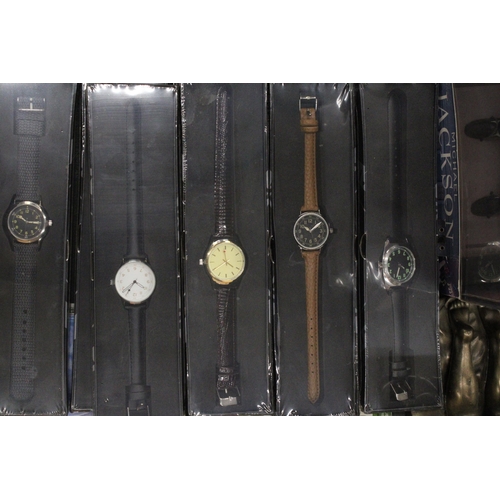 224 - A SELECTION OF MILITARIAN WATCHES TOGETHER WITH A COLLECTION OF MILITARY WATCH MAGAZINES