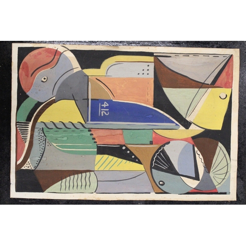 231 - A 1950S ABSTRACT ART PAINTING CALLED 