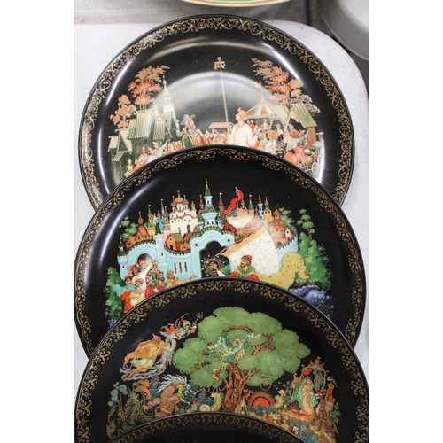 250 - SEVEN 'RUSSIAN FAIRYTALE' CABINET PLATES