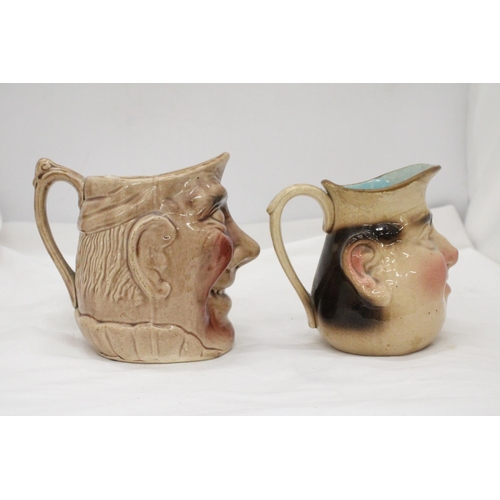 198 - TWO VINTAGE TOBY JUGS TO INCLUDE A SARREGUEMINES