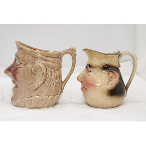 198 - TWO VINTAGE TOBY JUGS TO INCLUDE A SARREGUEMINES