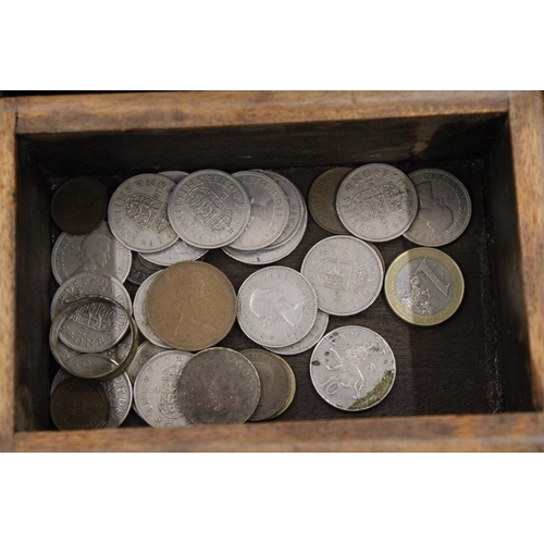 199 - A COLLECTION OF PRE-DECIMAL COINS IN BOXES TO INCLUDE PENNIES, ETC