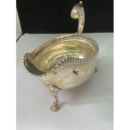 70 - A BOODLE AND DUNTHORNE LORD STREET LIVERPOOL HALLMARKED CHESTER SILVER SAUCE BOAT GROSS WEIGHT 145 G... 