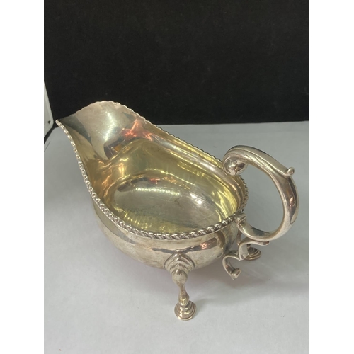 70 - A BOODLE AND DUNTHORNE LORD STREET LIVERPOOL HALLMARKED CHESTER SILVER SAUCE BOAT GROSS WEIGHT 145 G... 