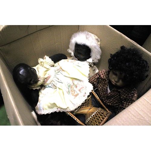 438A - A COLLECTION OF LARGE VINTAGE DOLLS TO INCLUDE PEDIGREE, ETC