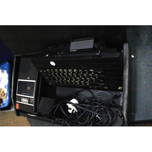 449A - A SINCLAIR ZX SPECTRUM + AND A RADIO SHACK COMPUTER CASSETTE RECORDER IN A CASE